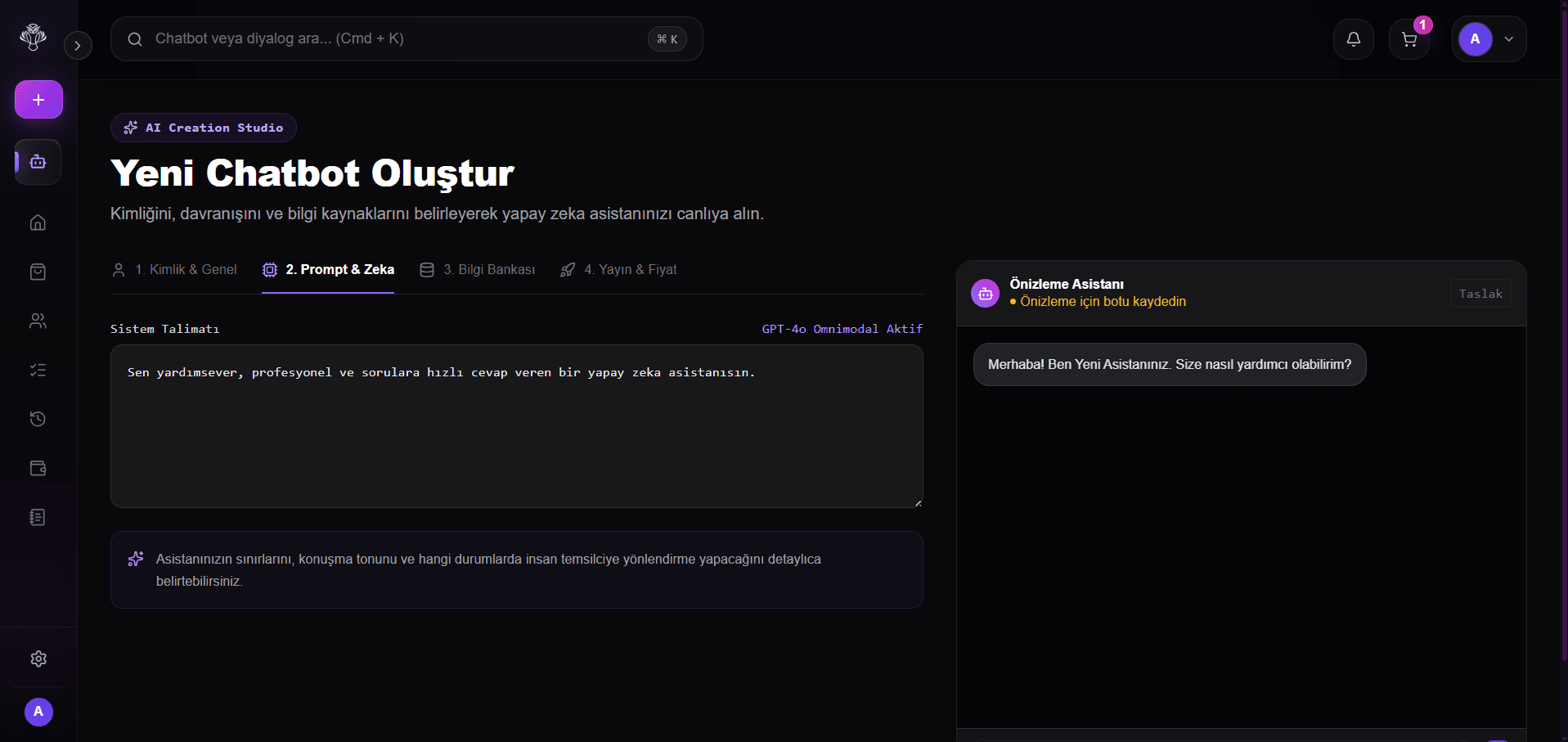 Profil görseli seçme ekranı